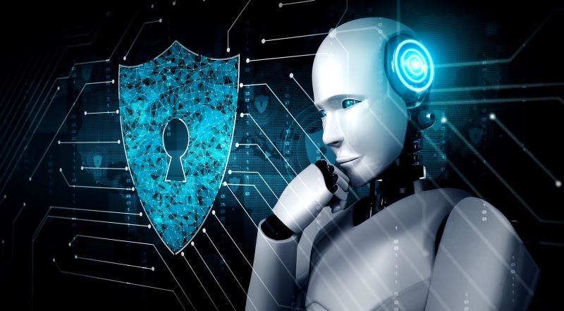 robot proti kyberbezpecnosti