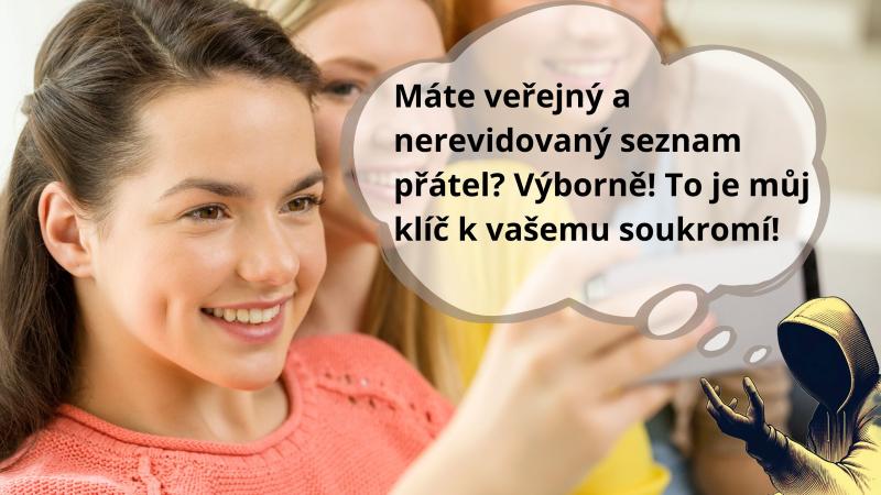 Usmívající se žena a hacker hugo