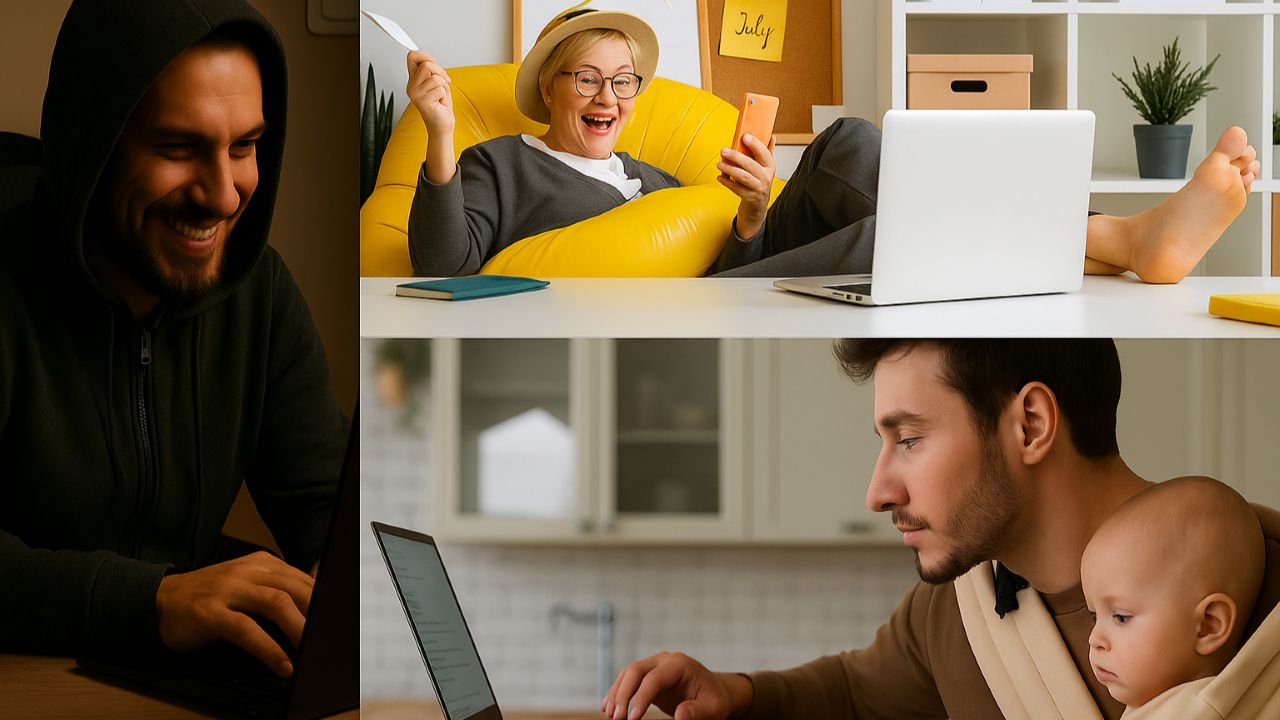Home office aneb spokojená dáma, spokojený rodič, spokojený hacker